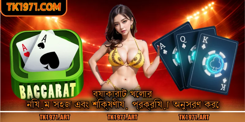 Baccarat খেলার নিয়ম সহজ এবং শিক্ষণীয় প্রক্রিয়া অনুসরণ করে