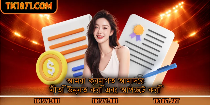 আমরা ক্রমাগত আমাদের নীতি উন্নত করি এবং আপডেট করি