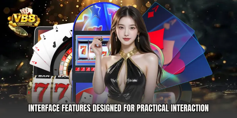 Interface features designed for practical interaction